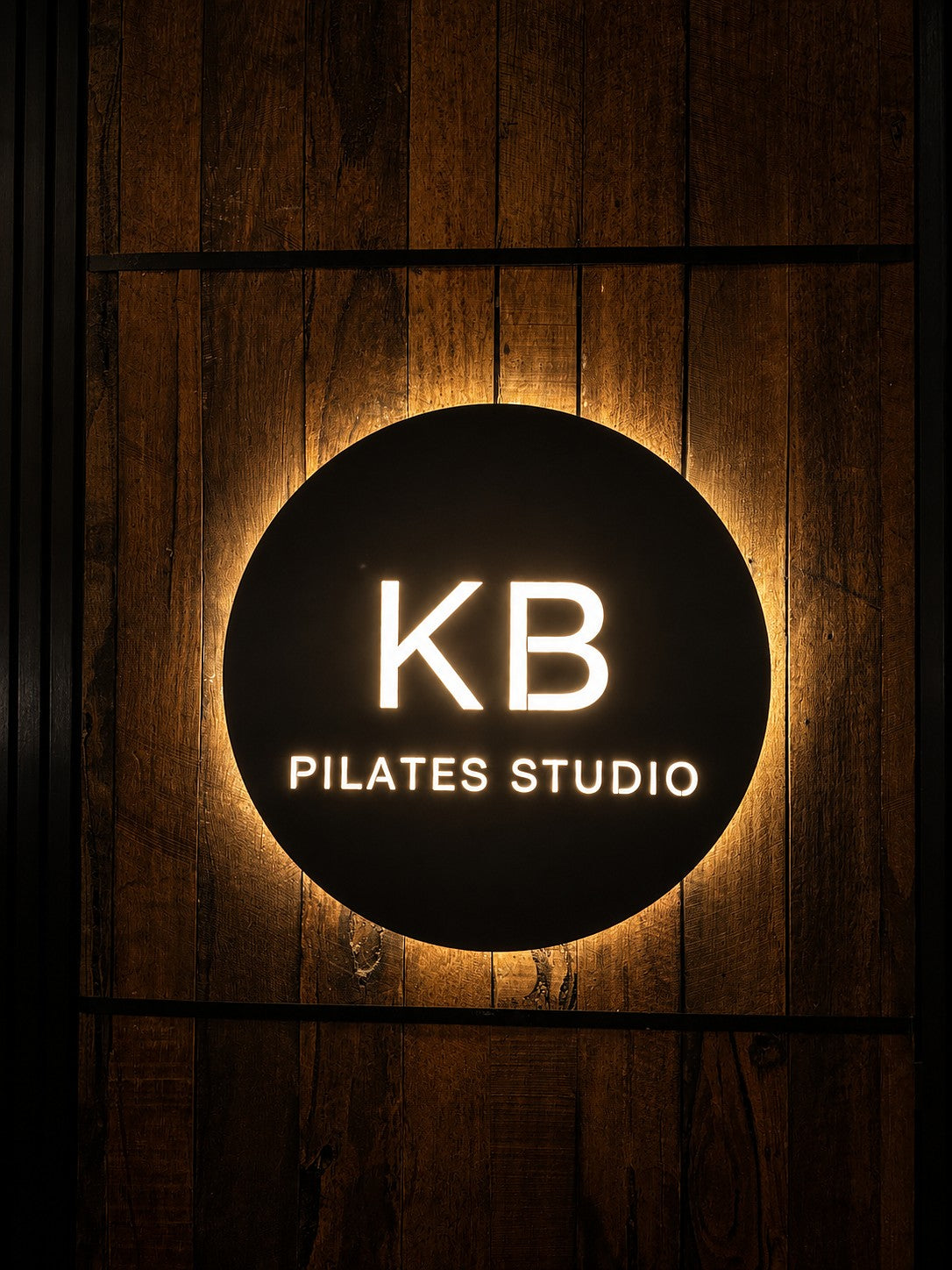 KB Pilates Studio signage