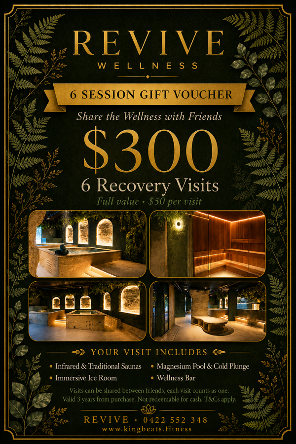 6 session pack (Valued at $300)